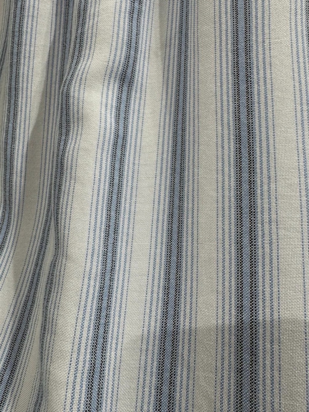 Striped Blue & White Linen Blend Wide-Leg 2 Piece Set NWT - Picture 3 of 3